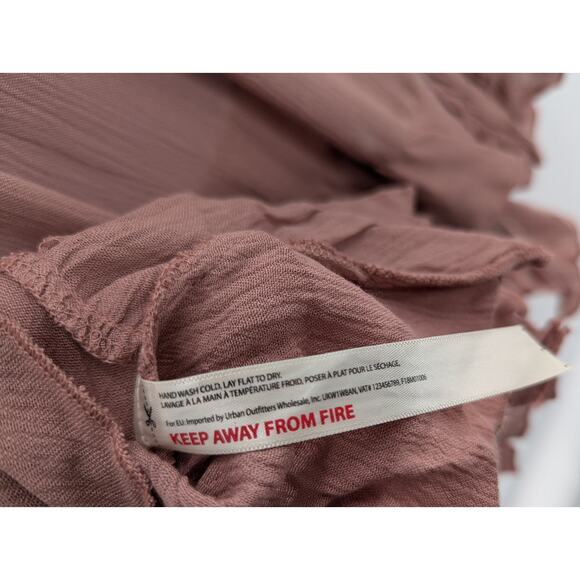 Free People Adella Layered Mini Dress Rose Pink Boho Chic - Picture 10 of 12